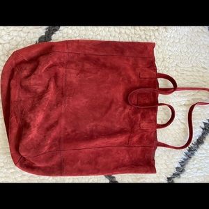 Red Suede Bag
